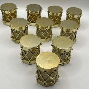 Gold Decorative Drum Set Christmas tree string light covers